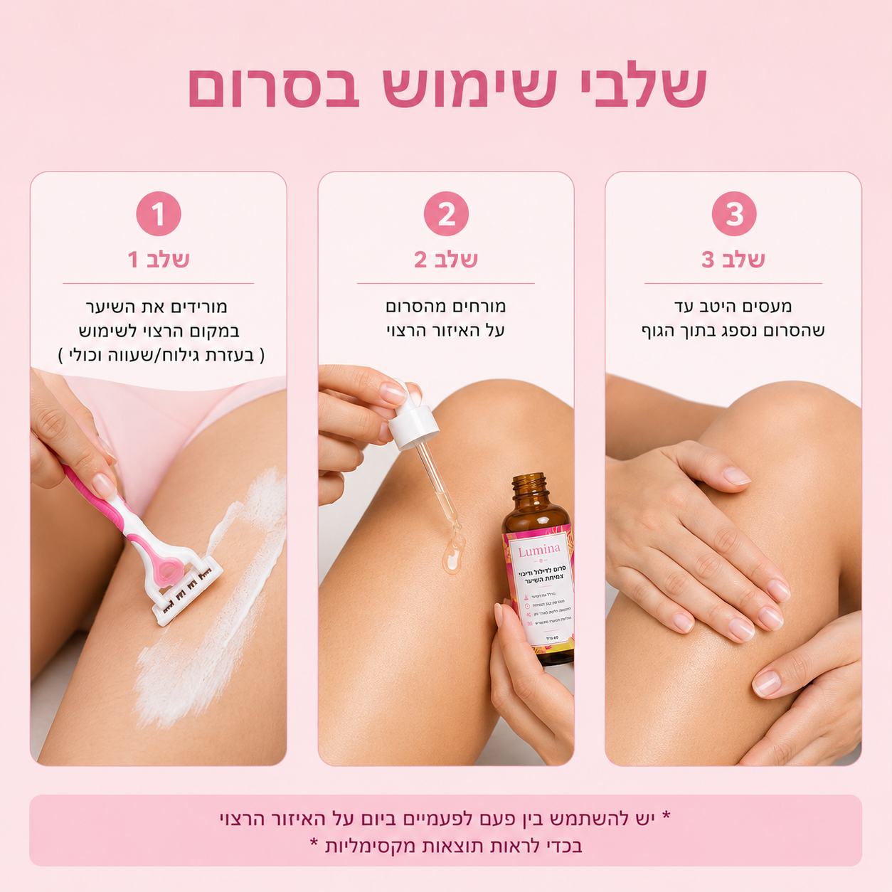 סרום לעיכוב צמיחת השיער
